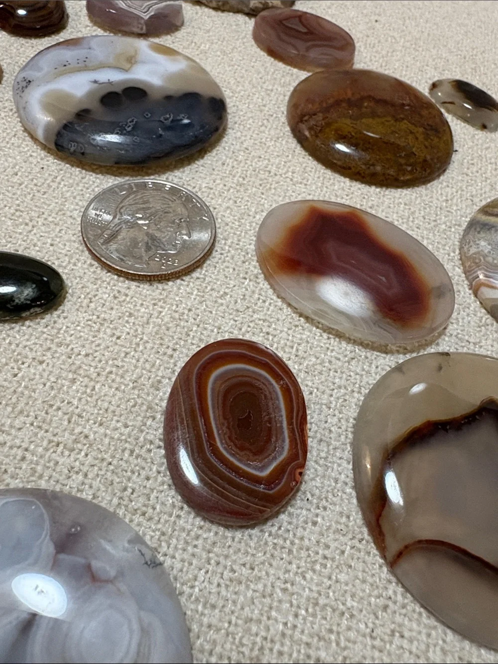 20pc Polished Agate & Jasper Cabochon Crystal Lot